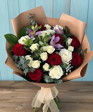 Букет цветов из:  Розы и Альстромерии #REPLACE_PRED# Северном Московской области