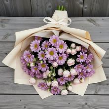 Букет цветов из:  Розы и Хризантемы в Северном Московской области