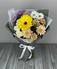 Букет цветов из:  Розы, Герберы и Хризантемы в Северном Московской области