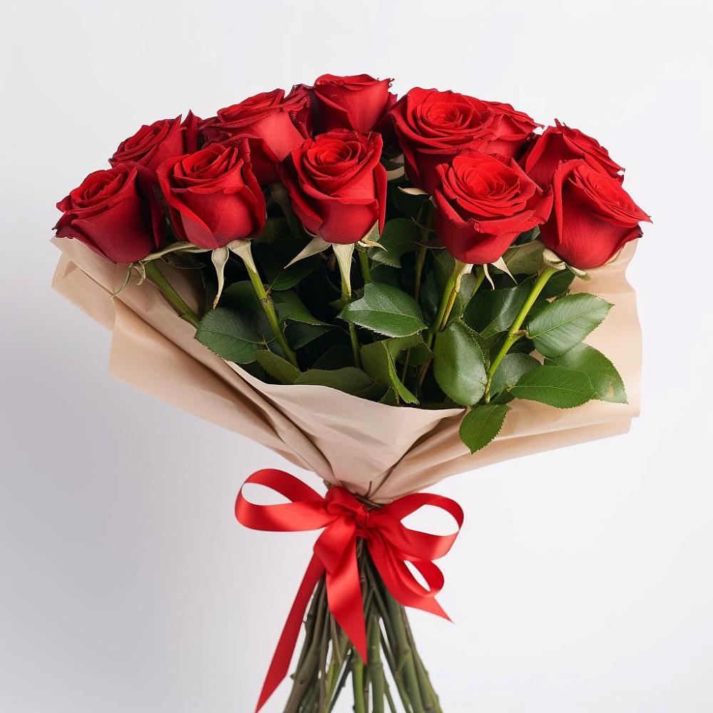 Букет 11 Красных роз Эдлесс Лав в Северном Московской области