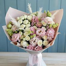 Букет цветов из:  Альстромерии и Розы в Северном Московской области